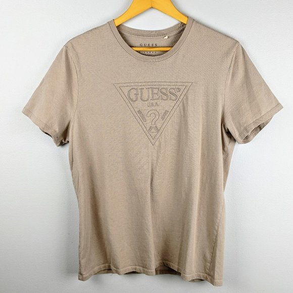Vintage Guess Embroidered Triangle Logo T-Shirt